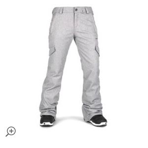 Volcom Bridger Insulated Snowboard Pants Heather Gray  XS Womens